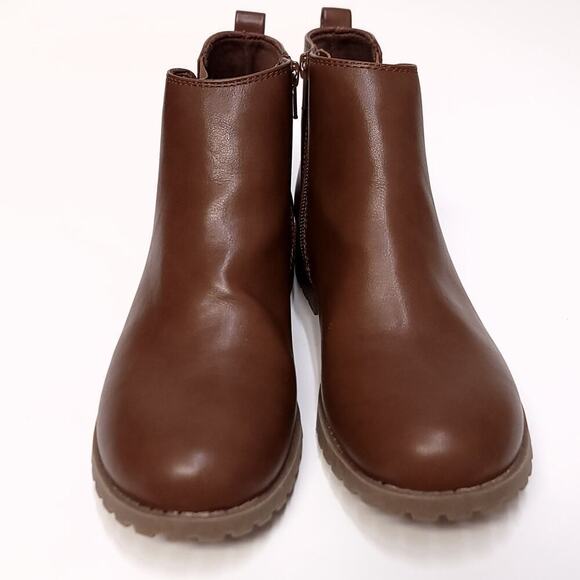 Sonoma Boots Size 8.5 Goods For Life Cognac Zip Up Boot Bootie Fall Womens Shoe - Picture 2 of 12